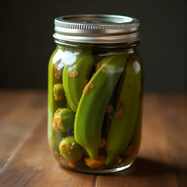 Spicy Pickled Okra