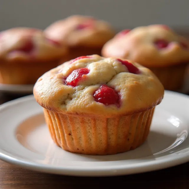 Strawberry Rhubarb Muffins