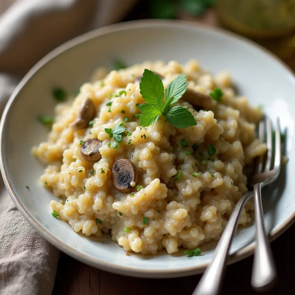 Vegan Mushroom Risotto