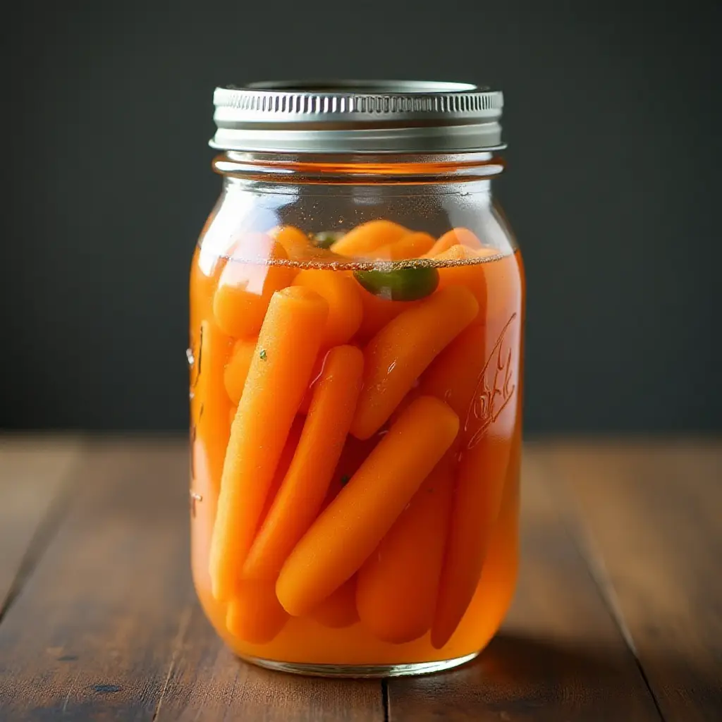 Sweet and Spicy Quick Pickled Carrots