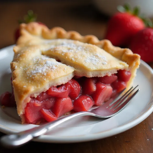 Spring Strawberry Rhubarb Pie