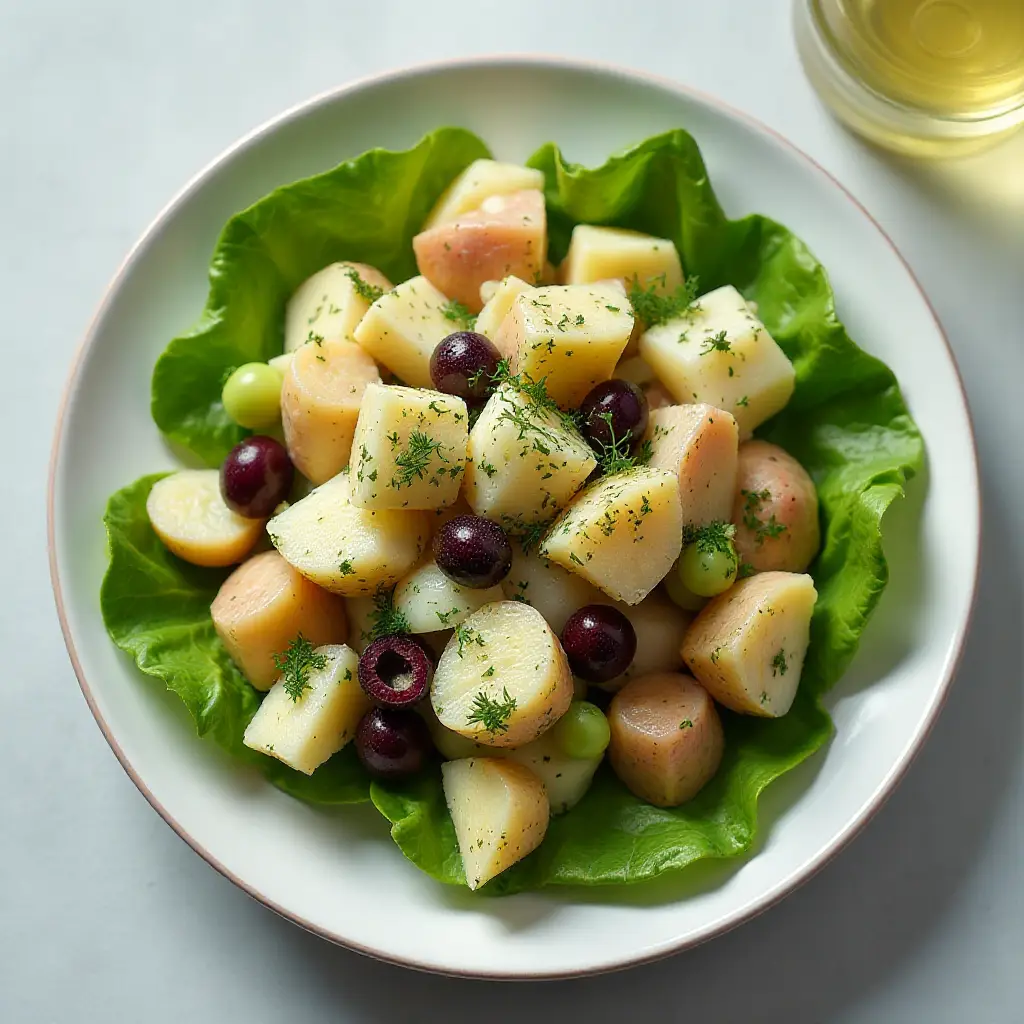 Potato Salad with Beans and Yogurt Dressing