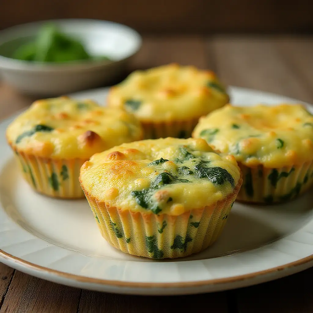 Baked Spinach and Egg White Muffins