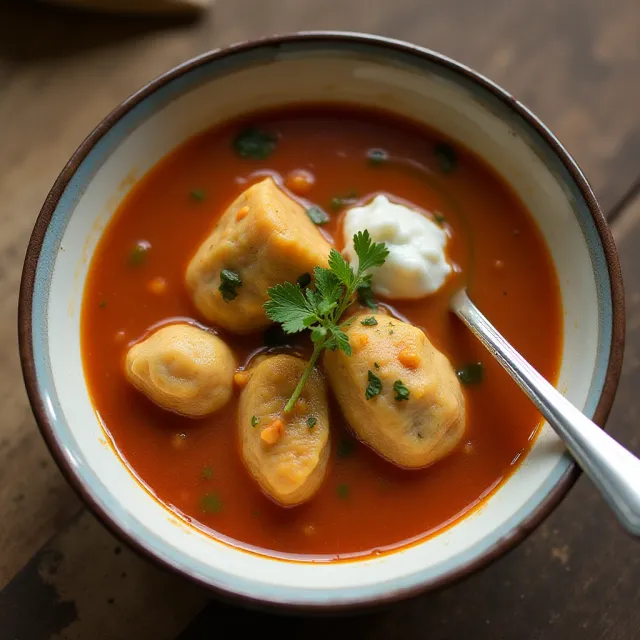 Chicken and Tamale Dumpling Soup