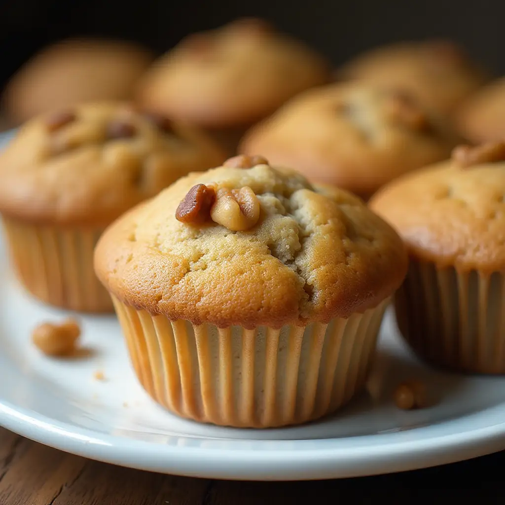 Lighter Banana Muffins
