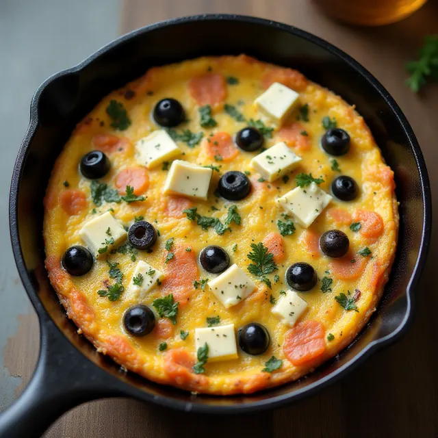 Smoked Salmon Frittata