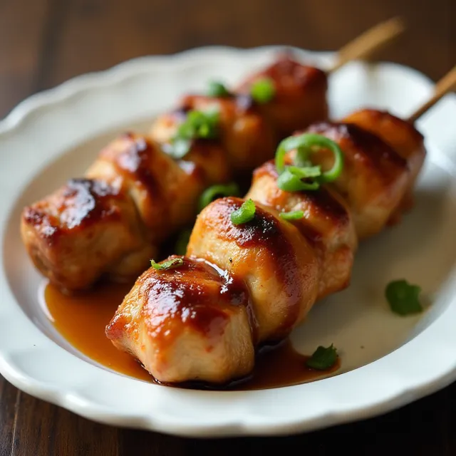 Teriyaki Chicken Thigh Skewers