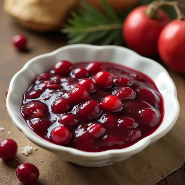 Maple Syrup Cranberry Sauce