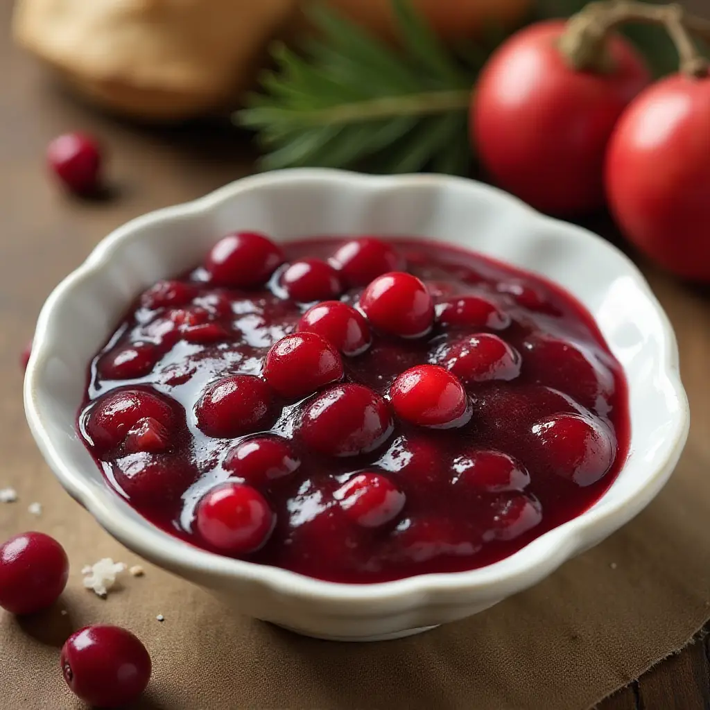 Maple Syrup Cranberry Sauce