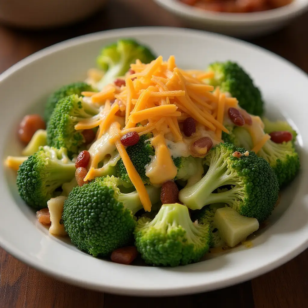 Martie's Broccoli Salad with Bacon and Cheese