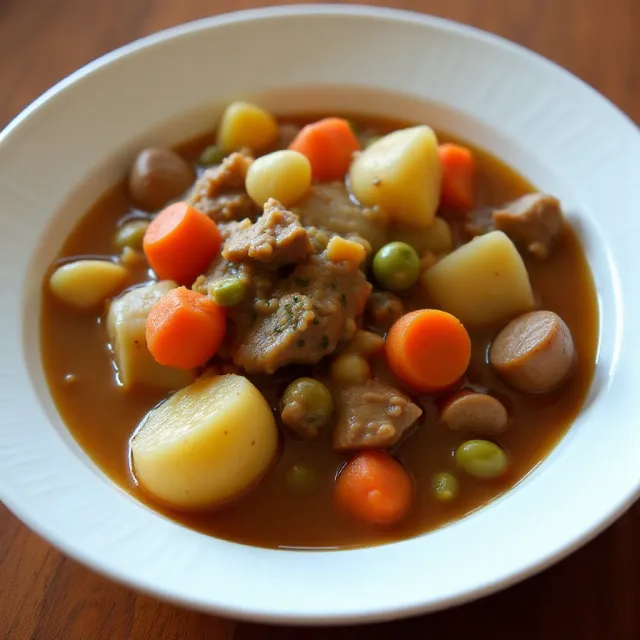 Slow Cooker Ground Beef Stew
