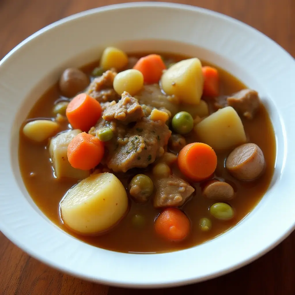 Slow Cooker Ground Beef Stew