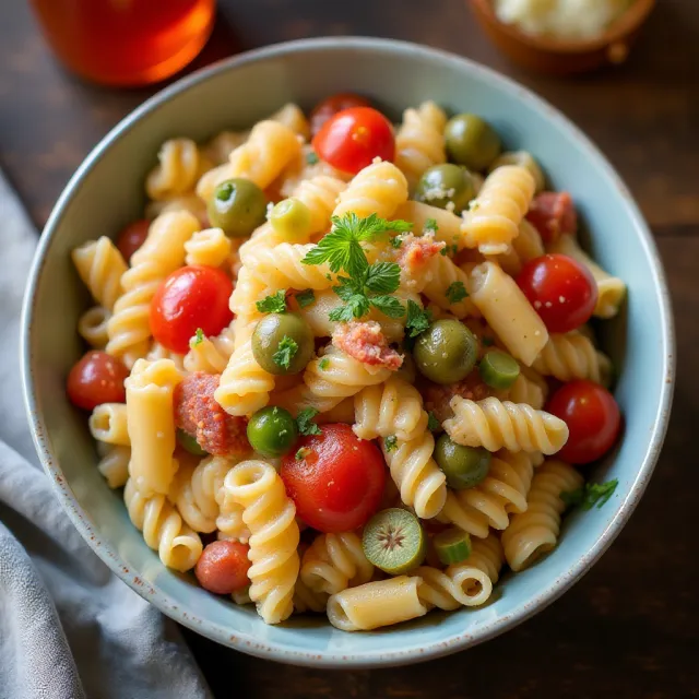 Bloody Mary Pasta Salad