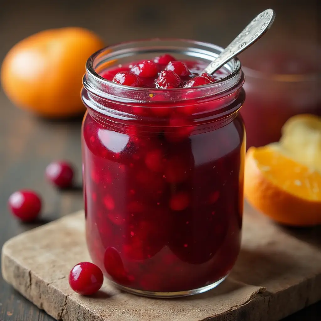 Brandied Orange and Cranberry Sauce