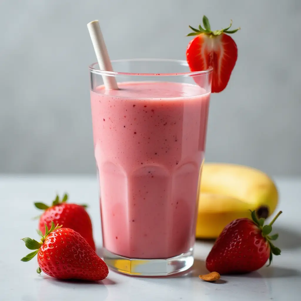 Strawberry Banana Protein Smoothie