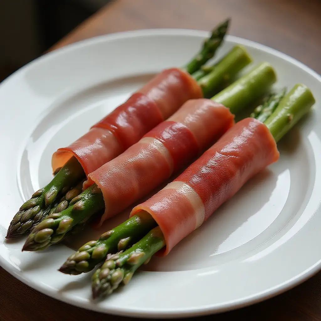 Asparagus Wrapped in Crisp Prosciutto