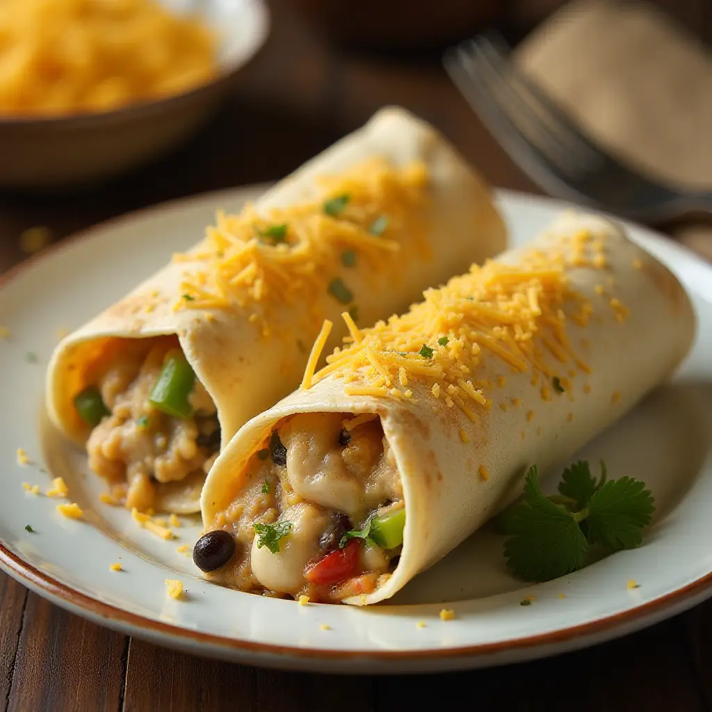 Fiesta Chicken Burritos