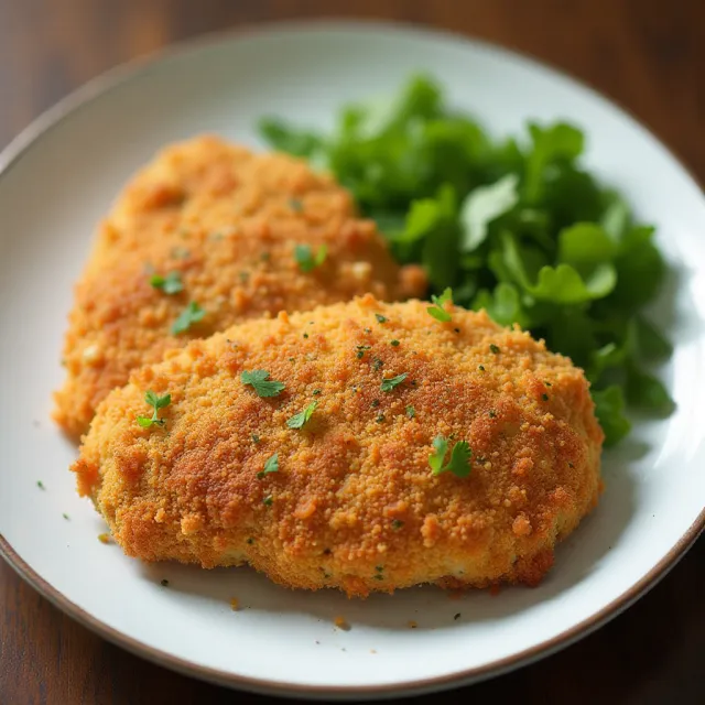Air Fryer Chicken Thigh Schnitzel