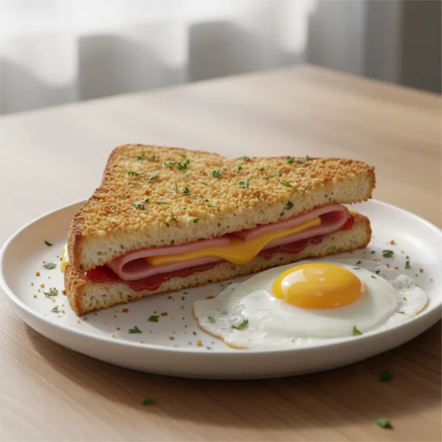 에어프라이어 햄치즈 토스트