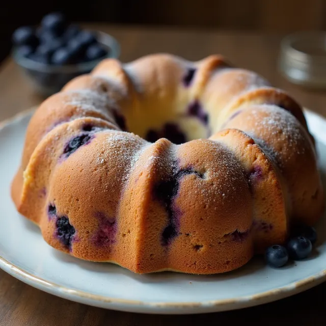 Blueberry Sour Cream Coffee Cake