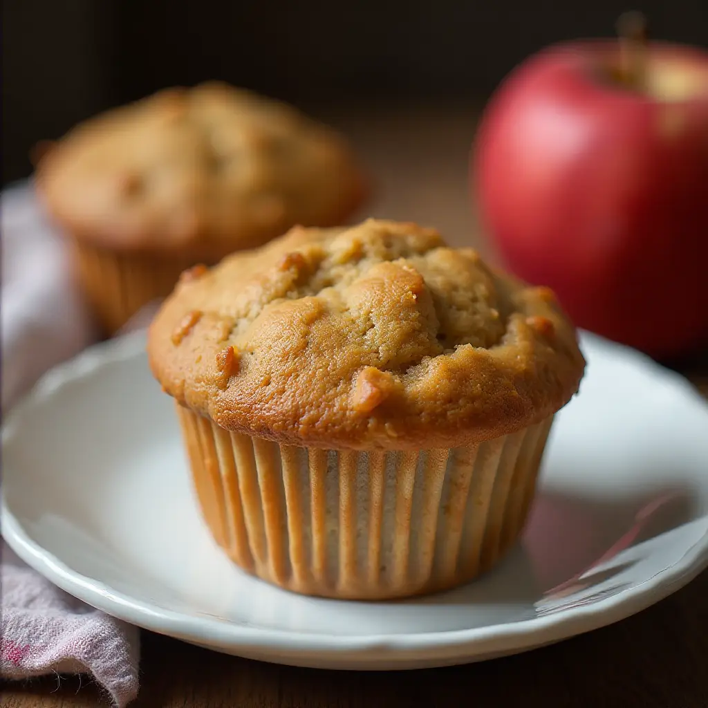 Oat Applesauce Muffins