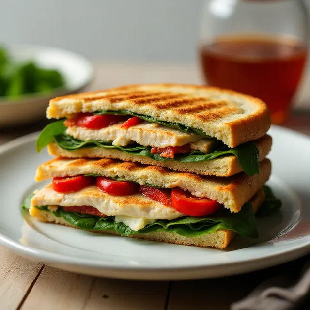 Healthy Greek Chicken Panini