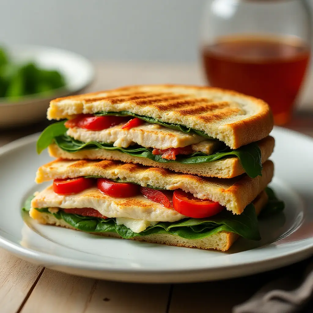Healthy Greek Chicken Panini