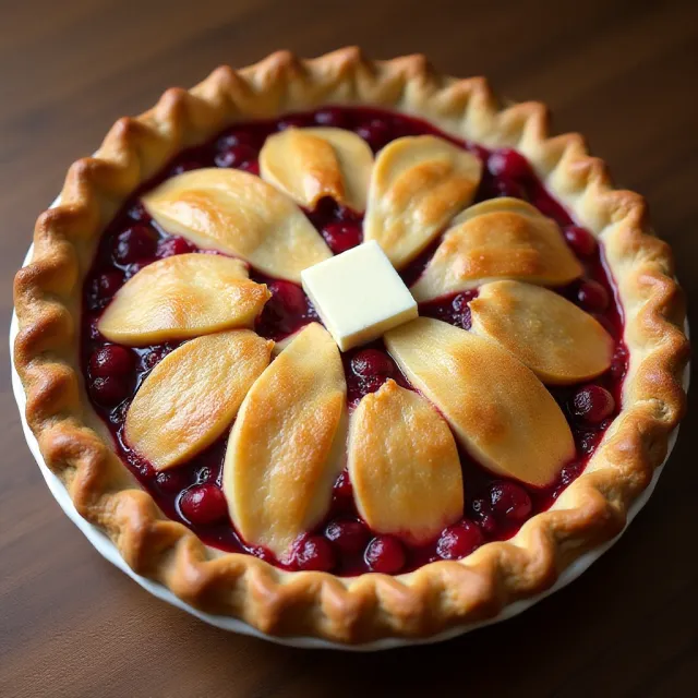 Mom's Apple Cranberry Pie