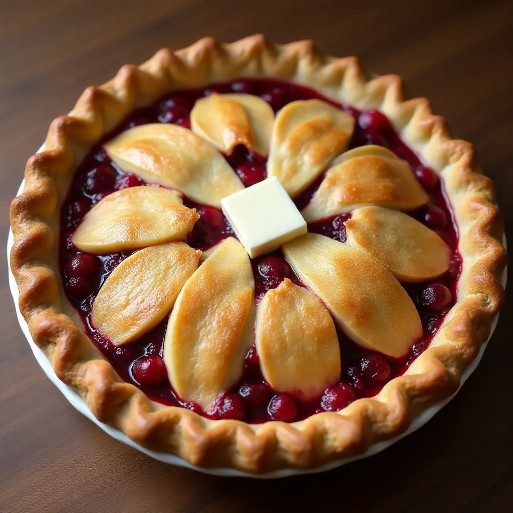 Mom's Apple Cranberry Pie