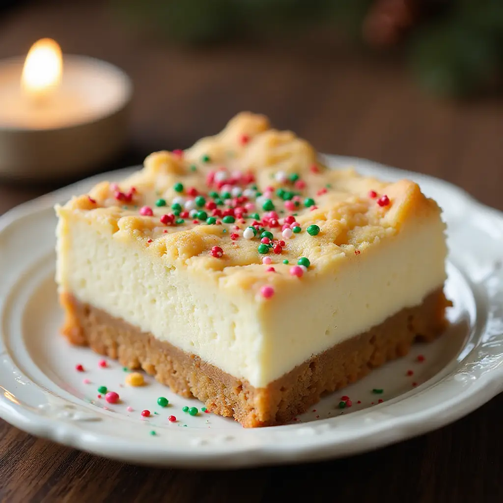 Christmas Cheesecake Bars