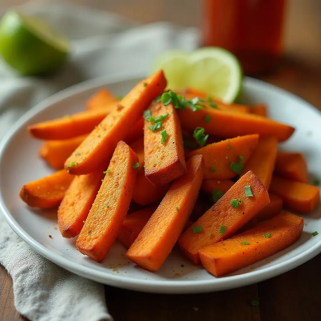 Air Fryer Tajin Sweet Potato Fries