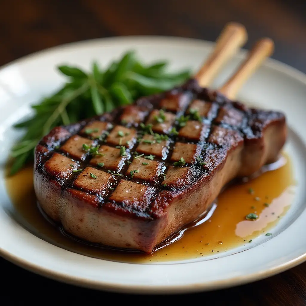 Grilled Leg of Lamb Steaks