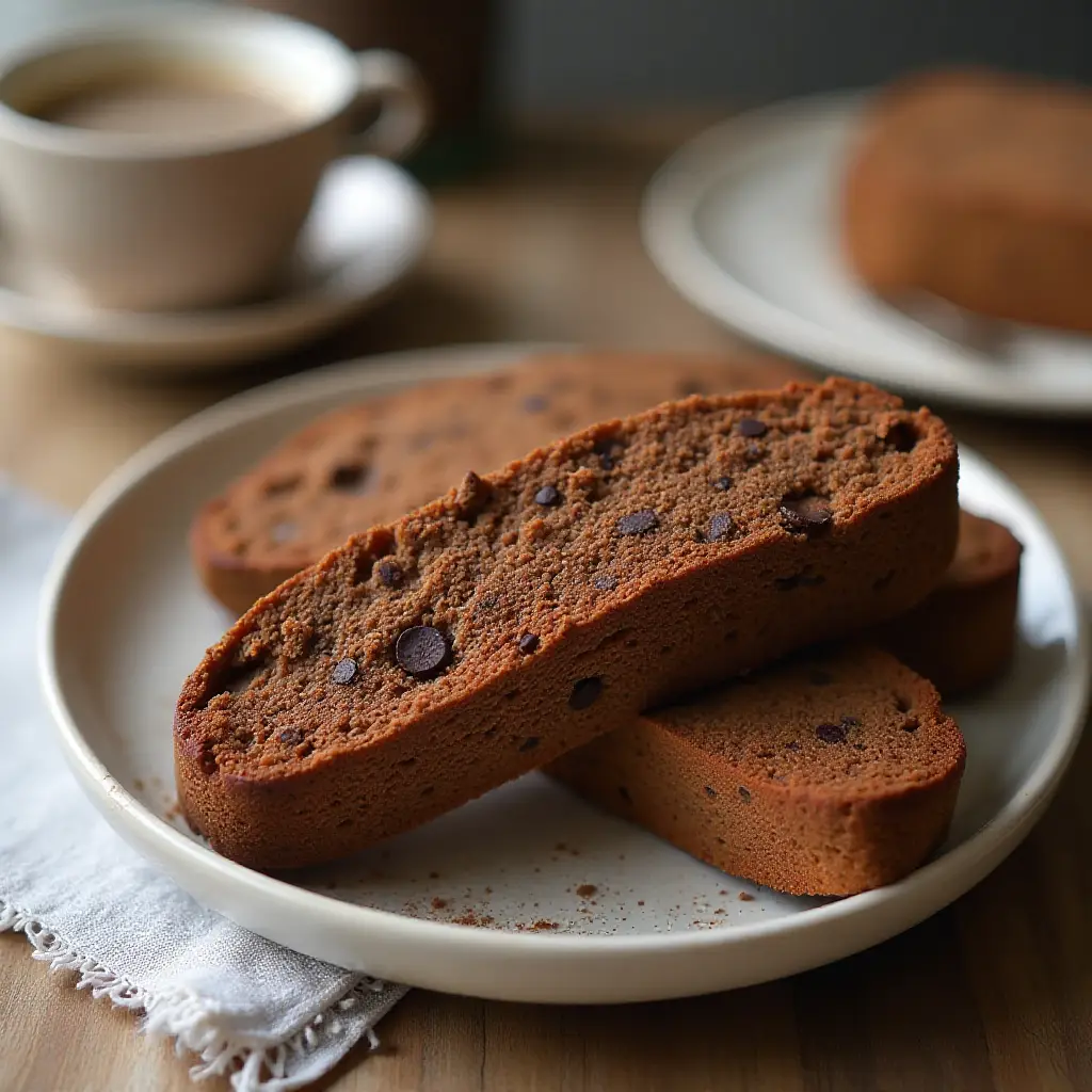Easy Mocha Biscotti