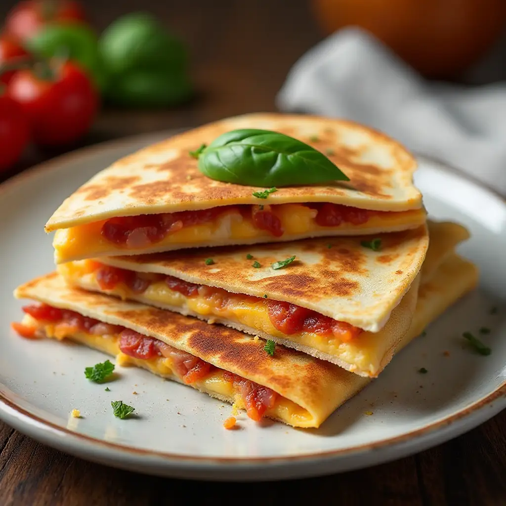 Bacon and Tomato Quesadillas