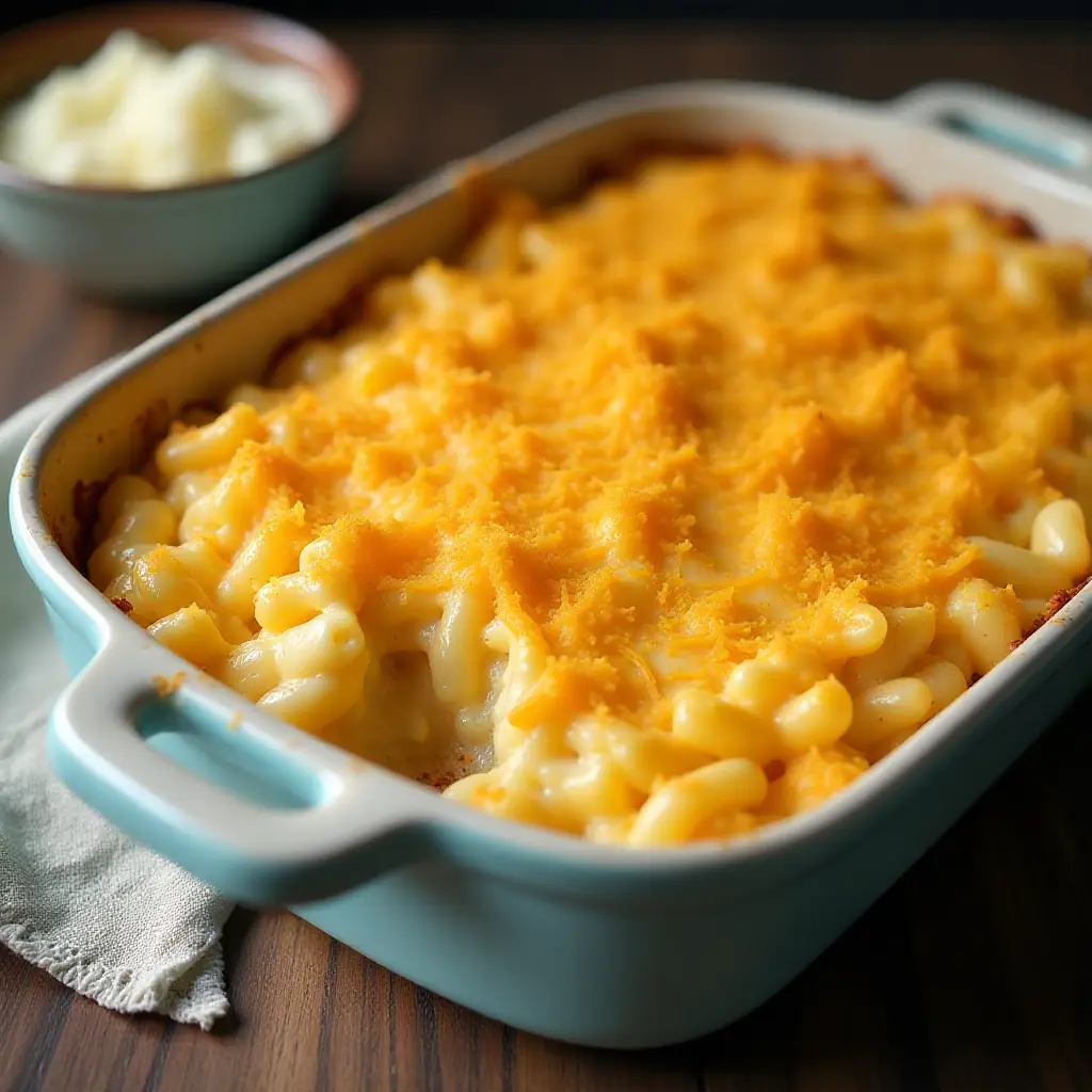 Baked Mac and Cheese with Sour Cream and Cottage Cheese