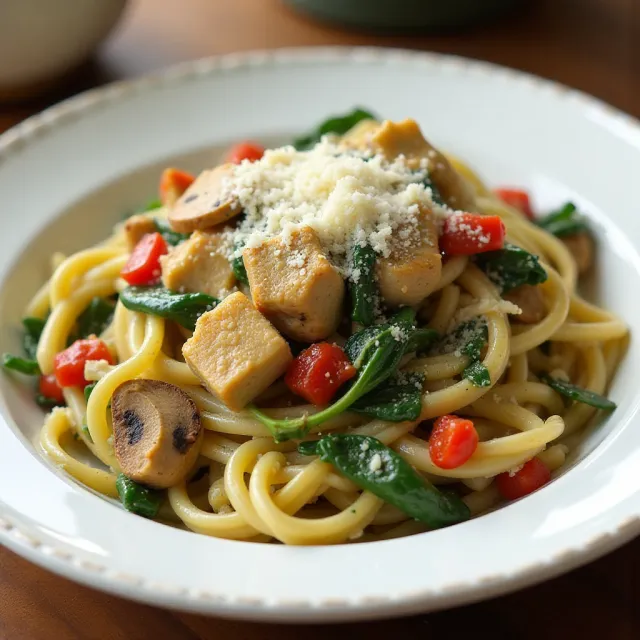 Spence's Pesto Chicken Pasta