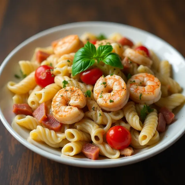 Shrimp and Bacon Pasta Salad