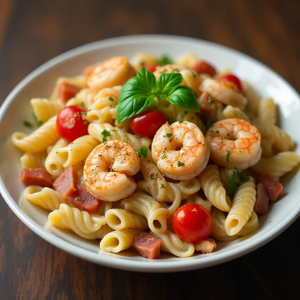 Shrimp and Bacon Pasta Salad