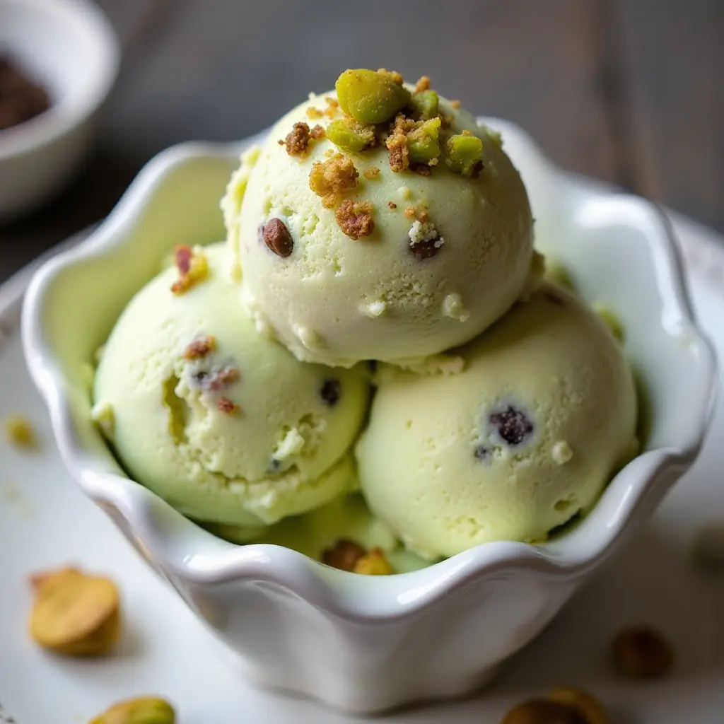 Pistachio Chip Ice Cream