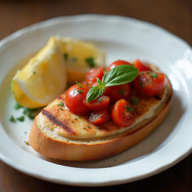 Chef John's Grilled Swordfish Bruschetta