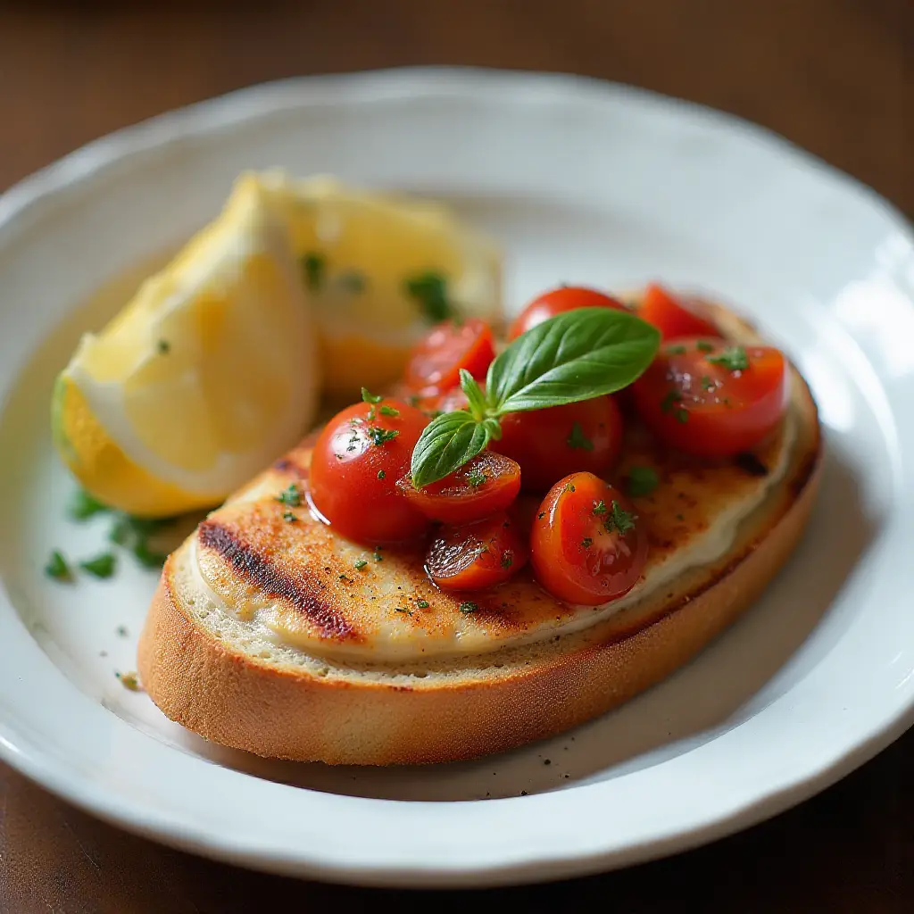 Chef John's Grilled Swordfish Bruschetta