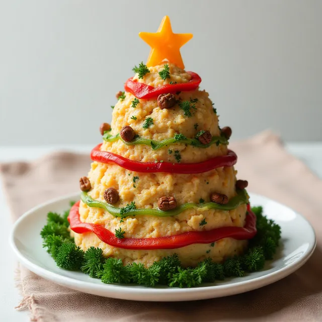 Christmas Tree Cheese Ball