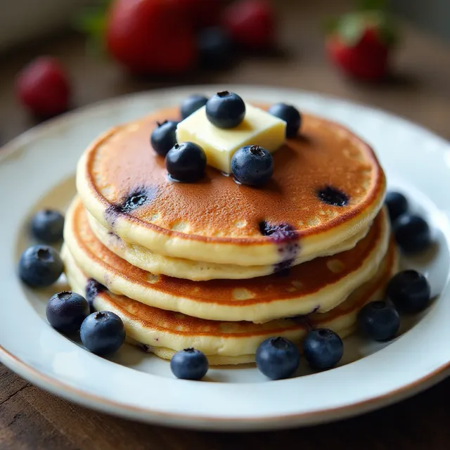 Todd's Famous Blueberry Pancakes