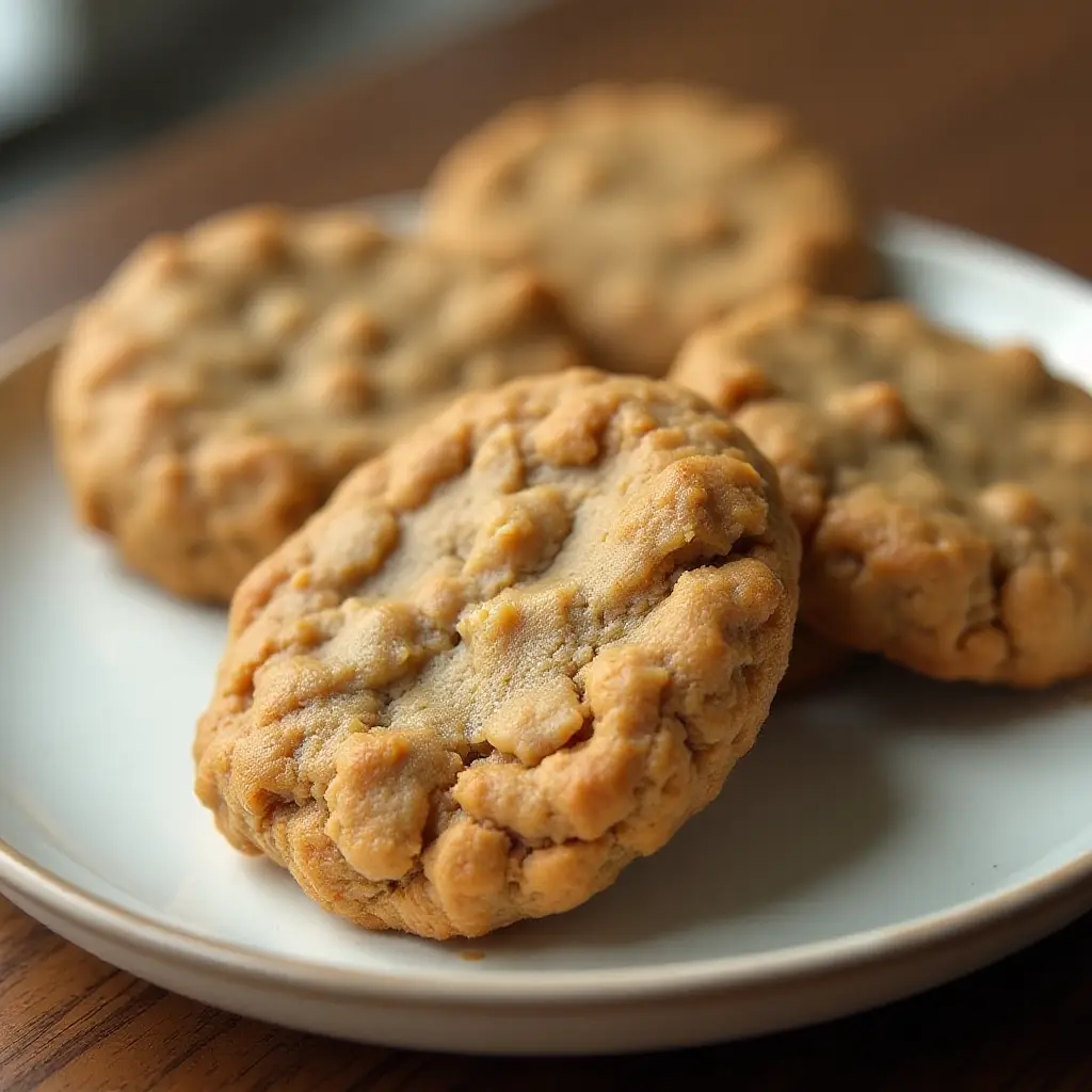 3-Ingredient Peanut Butter Oatmeal Cookies