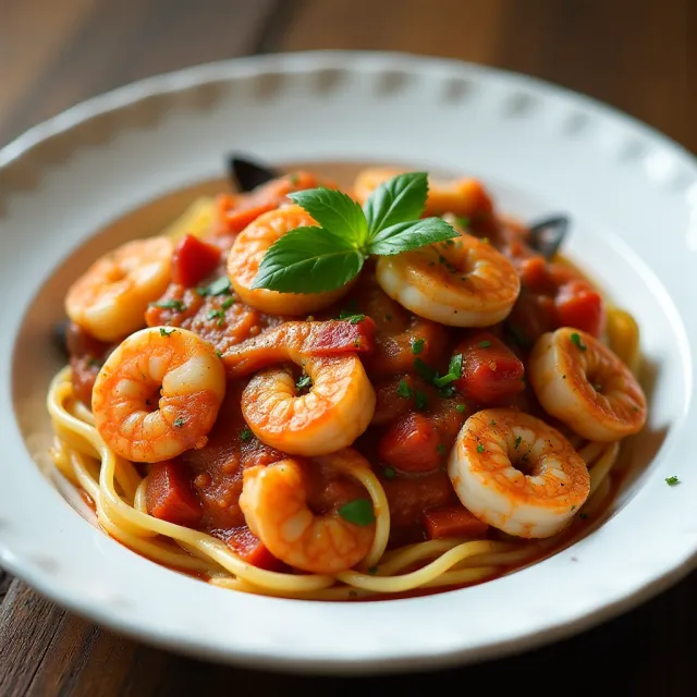 Fra Diavolo Sauce with Linguine