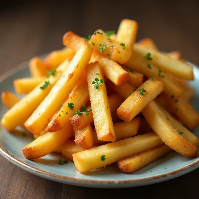 Homemade Crispy Seasoned French Fries