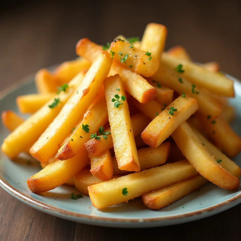 Homemade Crispy Seasoned French Fries
