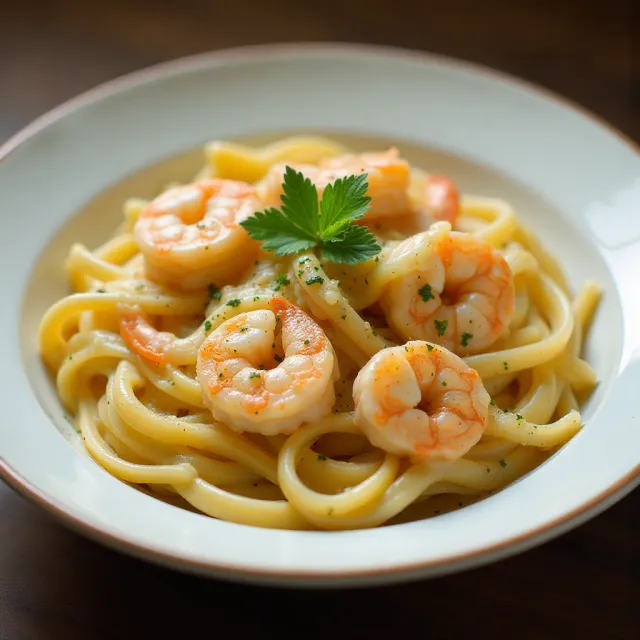 Shrimp Fettuccine Alfredo