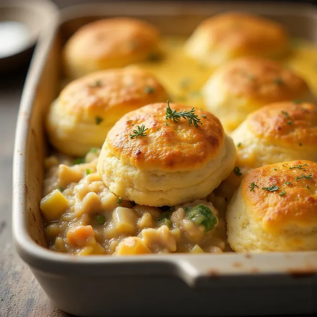 Cheddar Bay Biscuit Chicken Cobbler