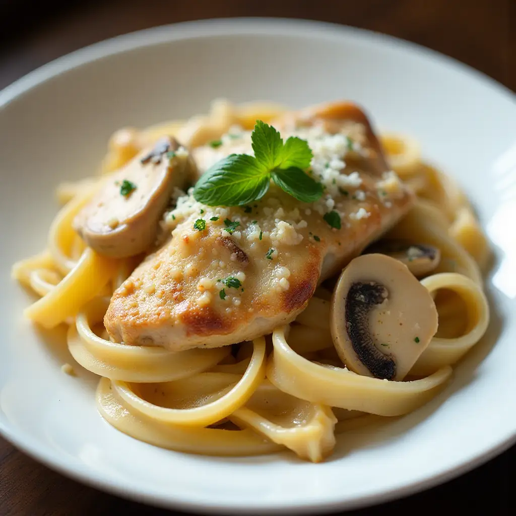Smoked Chicken Alfredo